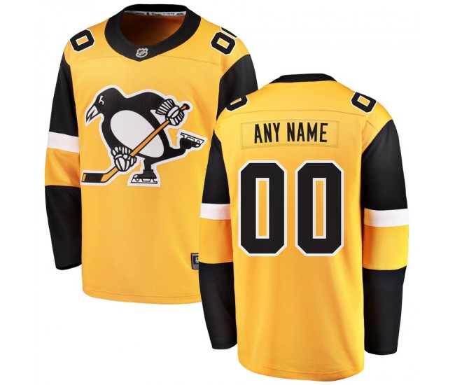 Pittsburgh Penguins Men's Fanatics Branded Gold Alternate Breakaway Custom Jersey