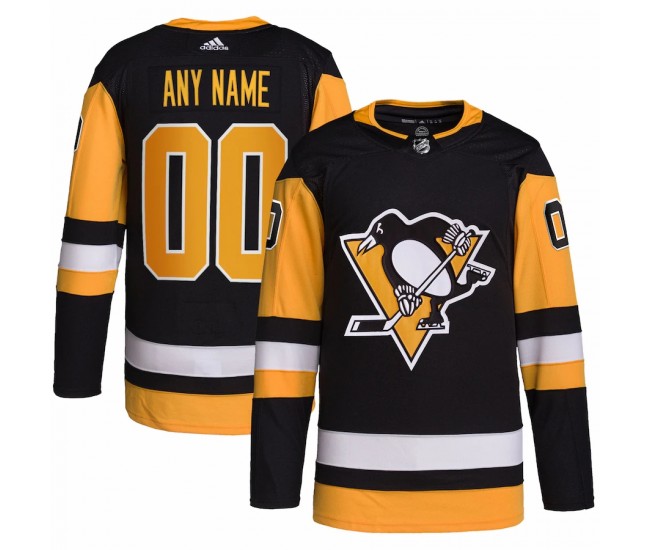 Pittsburgh Penguins Men's adidas Black Home Primegreen Authentic Pro Custom Jersey