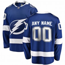 Tampa Bay Lightning Men's Fanatics Branded Blue Home Breakaway Custom Jersey