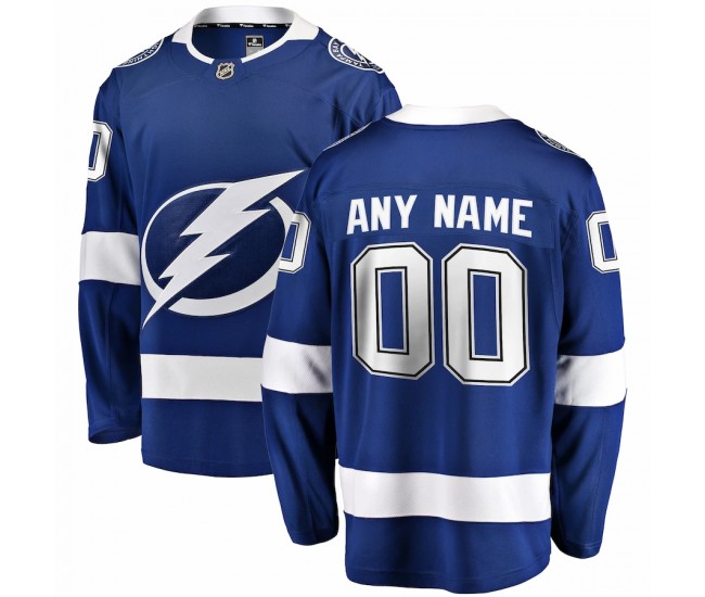 Tampa Bay Lightning Men's Fanatics Branded Blue Home Breakaway Custom Jersey