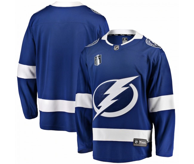 Tampa Bay Lightning Men's Fanatics Branded Blue Home 2022 Stanley Cup Final Breakaway Jersey