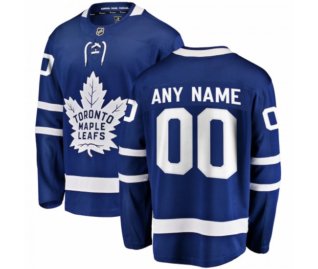 Toronto Maple Leafs Men's Fanatics Branded Blue Home Breakaway Custom Jersey
