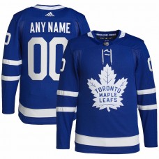 Toronto Maple Leafs Men's adidas Royal Home Primegreen Authentic Pro Custom Jersey