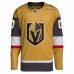 Vegas Golden Knights Men's adidas Gold Alternate Authentic Primegreen Custom Jersey