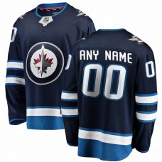Winnipeg Jets Men's Fanatics Branded Blue Home Breakaway Custom Jersey