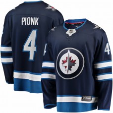 Winnipeg Jets Neal Pionk Men's Fanatics Branded Navy Home Breakaway Player Jersey