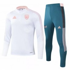 Arsenal White Training Technical Soccer Tracksuit 2021