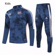 Arsenal Training Technical Soccer Tracksuit Kids Deep Blue 2021