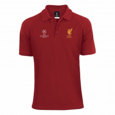 Liverpool FC Red Mens Champions League Polo T-Shirt 
