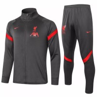 Liverpool FC Presentation Soccer Tracksuit Dark Grey 2020 2021