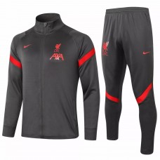 Liverpool FC Presentation Soccer Tracksuit Dark Grey 2020 2021
