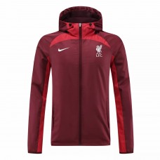 LFC Burgundy Windrunner Football Jacket 2022-23