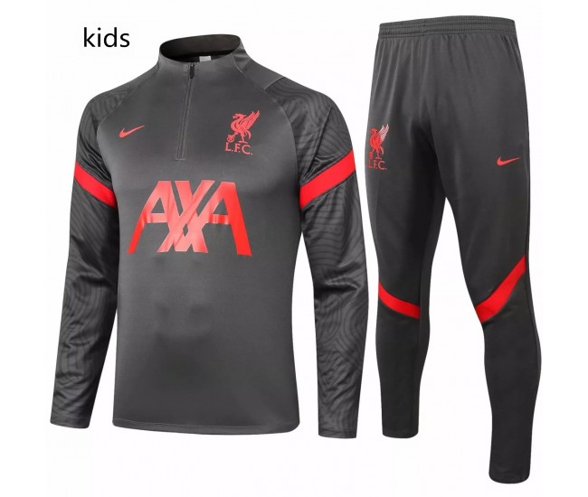 Liverpool FC Black Training Technical Soccer Tracksuit Kids 2020 2021 Liverpool FC Black Training Technical Soccer Tracksuit Kids 2020 2021