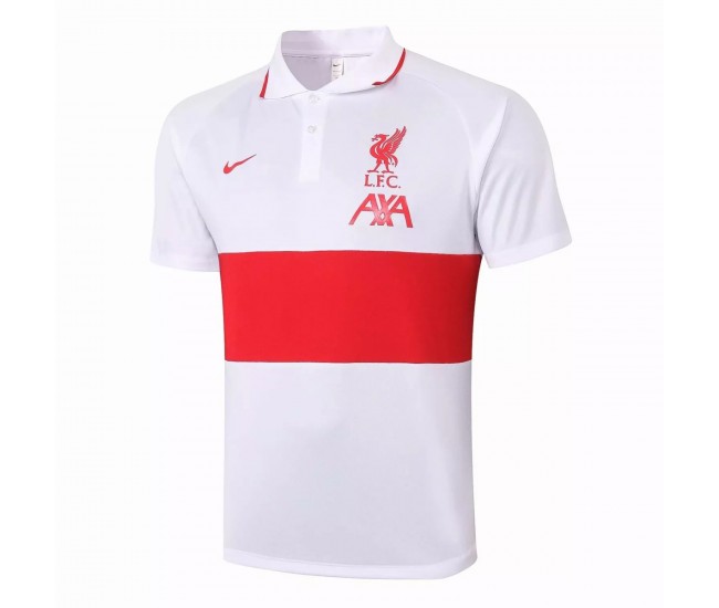 Liverpool FC White Polo 2020 2021