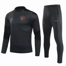 Manchester City Training Soccer Tracksuit Dark Grey 2020 2021