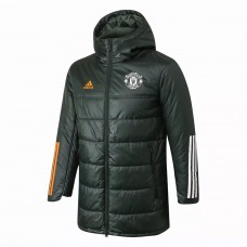 Manchester United Olive Green Winter Jacket 2020 2021
