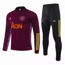 Manchester United Training Soccer Tracksuit Purple 2020 2021