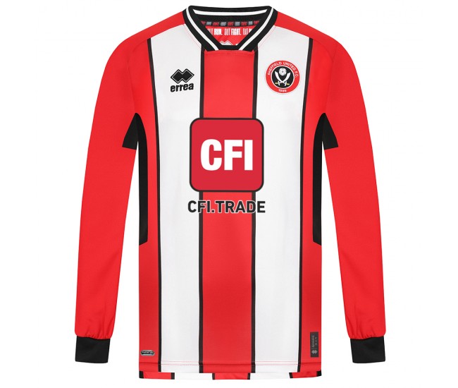 Sheffield United FC Men's Long Sleeve Home Jersey 23-24
