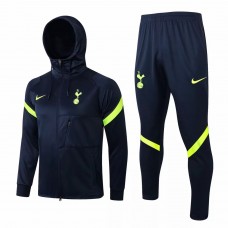 Tottenham Hotspur Navy Hooded Presentation Tracksuit 2021-22