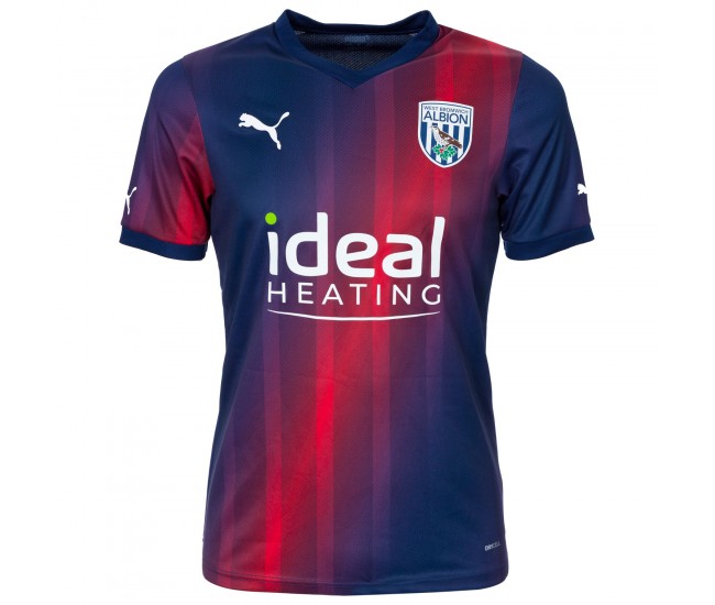 West Bromwich Albion Fc Men's Navy Away Jersey 23-24