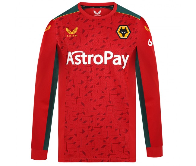 Wolverhampton Wanderers Men's Long Sleeve Away Jersey 23-24