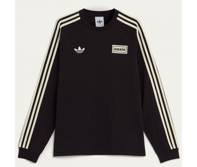 Adidas Originals x Oasis Mens Tour 3-Stripes Long Sleeve Tee 2025