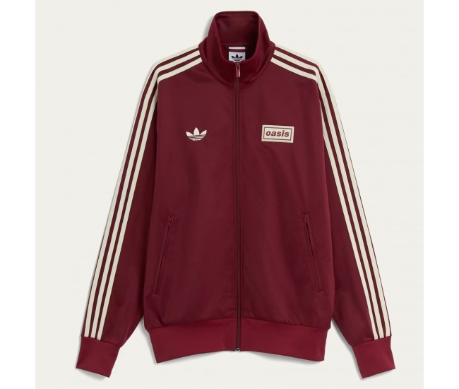 Adidas Originals x Oasis Mens Tour Firebird Track Top 2025 Noble Maroon