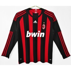 AC Milan Home Long Sleeve Retro Jersey 2008-09 AC Milan Home Long Sleeve Retro Jersey 2008-09