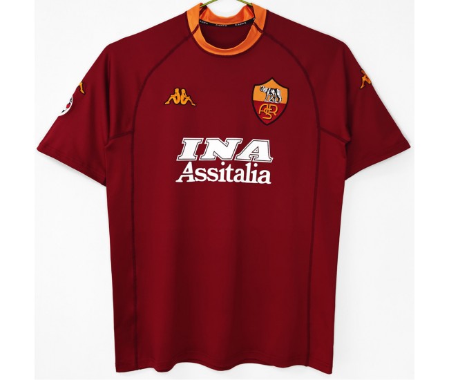 AS Roma Home Retro Jersey 2001-02