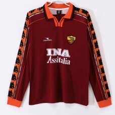 AS Roma Home Long Sleeve Retro Jersey 1998-99 AS Roma Home Long Sleeve Retro Jersey 1998-99