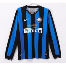 Inter Milan Home Long Sleeve Retro Jersey 2009-10 Inter Milan Home Long Sleeve Retro Jersey 2009-10