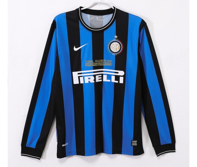 Inter Milan Home Long Sleeve Retro Jersey 2009-10