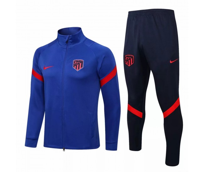 Atlético De Madrid Blue Training Presentation Football Tracksuit 2021-22 Atlético De Madrid Blue Training Presentation Football Tracksuit 2021-22