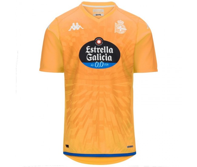 Deportivo La Coruña Mens Orange Goalkeeper Jersey 23-24