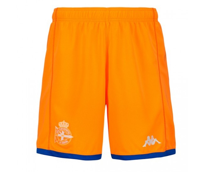 Deportivo La Coruña Mens Orange Goalkeeper Shorts 23-24