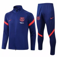 FC Barcelona Blue Training Presentation Soccer Tracksuit 2021