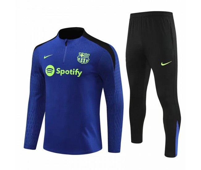 FC Barcelona Mens Royal Blue Training Technical Football Tracksuit 2024-25 FC Barcelona Mens Royal Blue Training Technical Football Tracksuit 2024-25