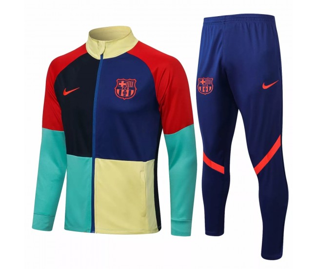 FC Barcelona Multicolor Training Presentation Football Tracksuit 2021-22 FC Barcelona Multicolor Training Presentation Football Tracksuit 2021-22