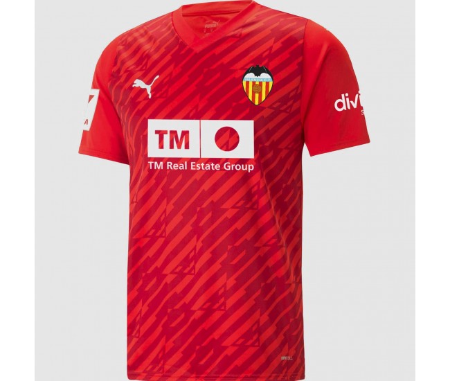 Valencia CF Mens Red Goalkeeper Jersey 23-24