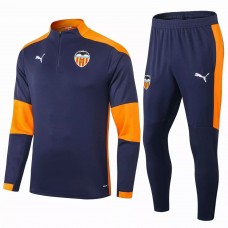 Valencia Technical Training Soccer Tracksuit Navy 2020 2021 Valencia Technical Training Soccer Tracksuit Navy 2020 2021