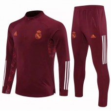 Real Madrid Training Soccer Tracksuit Maroon 2020 2021