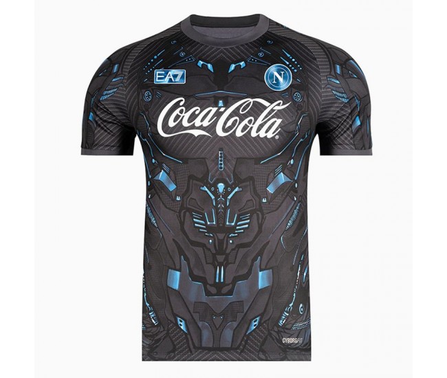 SSC Napoli Mens Ebony Training Jersey 25-26