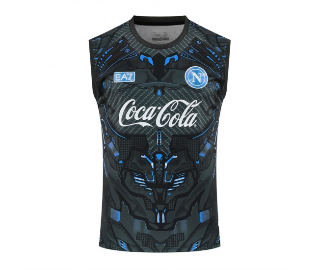 SSC Napoli Adult Ebony Training Soccer Singlet 2025
