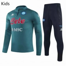 SSC Napoli Training Technical Soccer Tracksuit Green Kids 2020