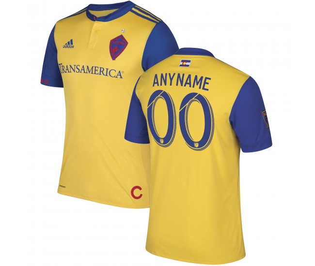 Men's Colorado Rapids Yellow 2017/18 Secondary Authentic Custom Jersey Men's Colorado Rapids Yellow 2017/18 Secondary Authentic Custom Jersey