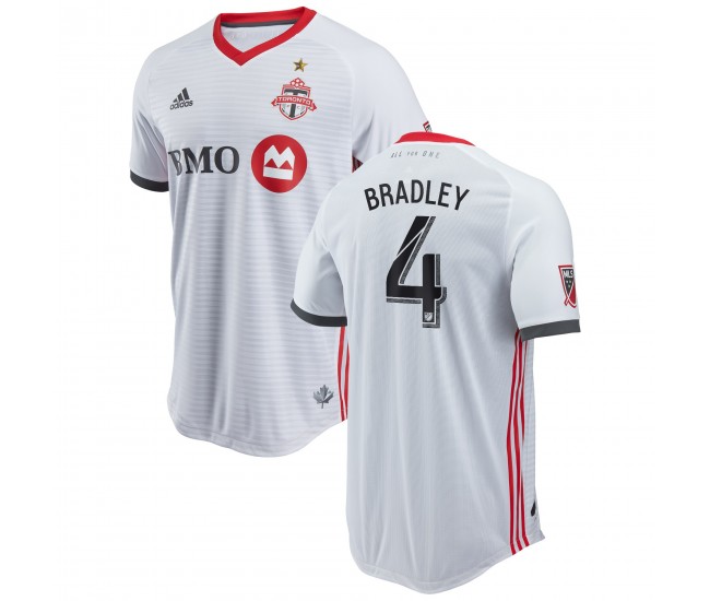 Men's Toronto FC Michael Bradley White 2018 Secondary Authentic Player Jersey Men's Toronto FC Michael Bradley White 2018 Secondary Authentic Player Jersey
