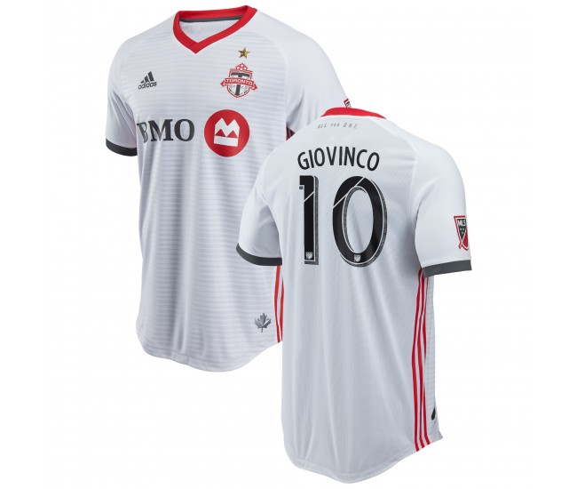 Men's Toronto FC Sebastian Giovinco White 2018 Secondary Authentic Player Jersey