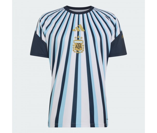 Argentina Mens Home Pre Match Soccer Jersey 2026