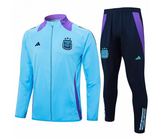 Argentina Mens Blue Training Presentation Football Tracksuit 2024-25