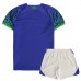 Brazil Away Kids Kit 2022-23